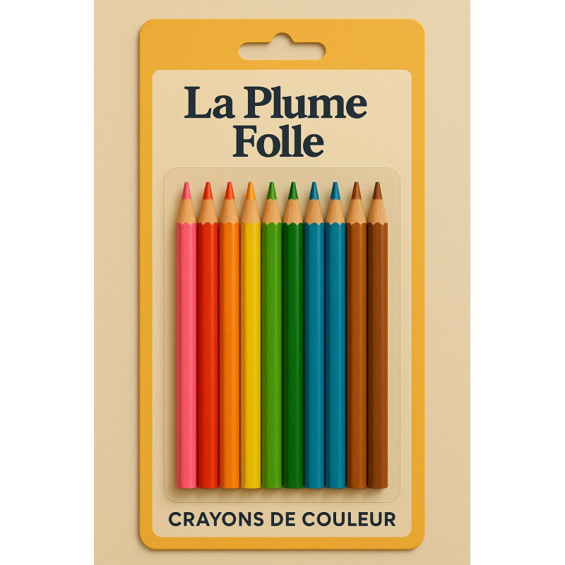 crayon de couleur - papier recyclé