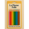 crayon de couleur - papier recyclé